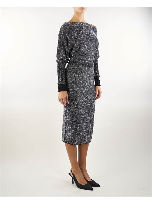 Viscose yarn dress with sequins Max Mara Studio MAX MARA STUDIO | abito | OPZIONE1